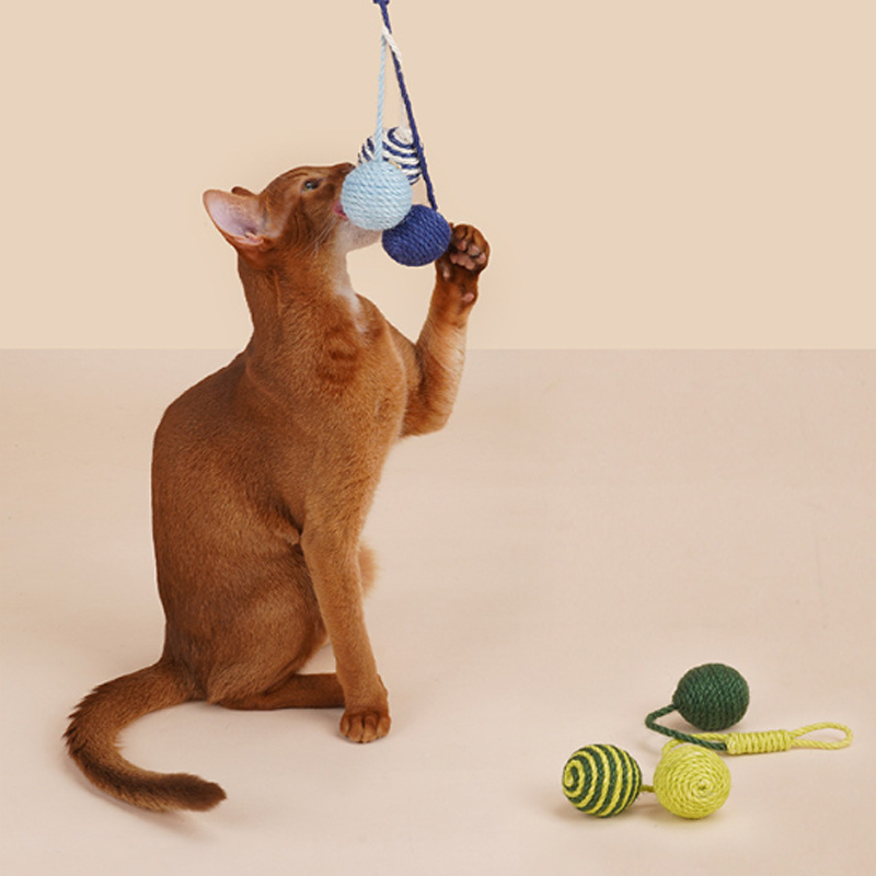 Cat Toy Cat Teaser Stick Bite Resistant Catnip Ball Cat Toy Set Cat Toy Self-hi Kitten Pet - Image 7