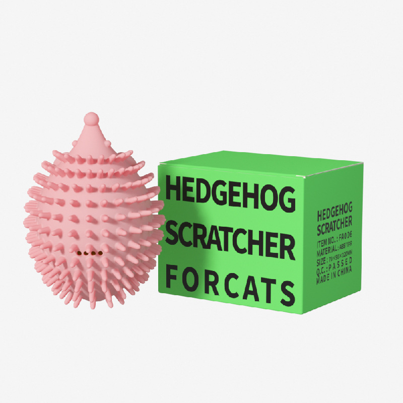 New Pet Toy Hedgehog Cat Corner Tickler Cat Mint Hair Remover Cat Toy Supplies Cat Toys Cat Massage Ball - Image 4