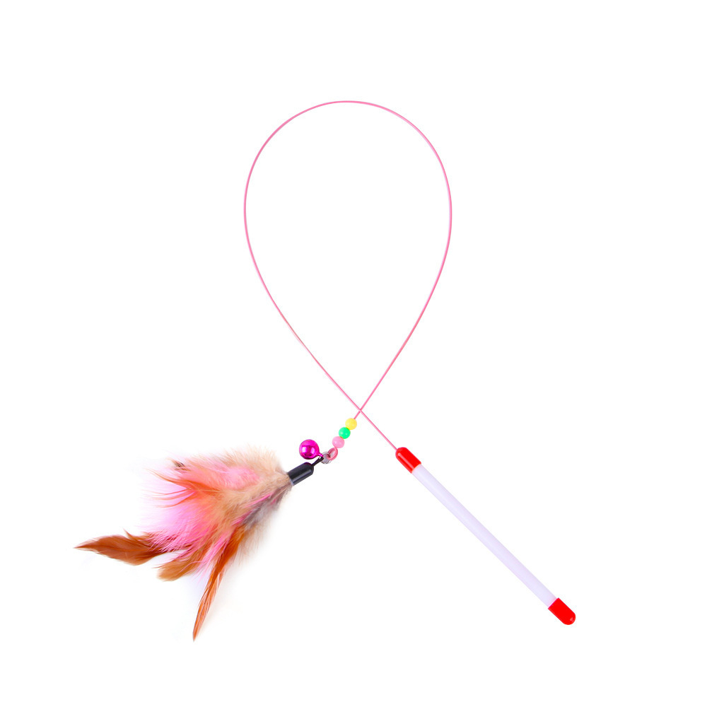 Teasing Cat Stick Pet Supplies Toys Feather Bells Wire Toys - Image 7