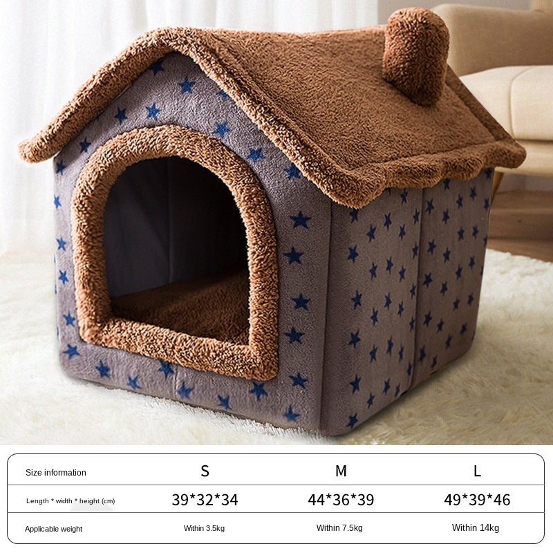 Pet Bed Small Dog Teddy Cat Litter Four Seasons Universal Dog House Dog Bed Pets Supplies - Image 3