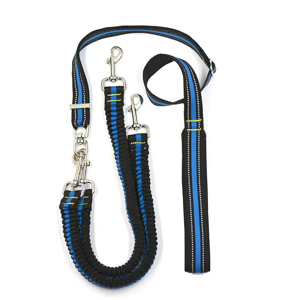 Pet Supplies Pet Adjustable Leash, Dog Leash, Double-headed One-to-two Nylon Leash - Image 4