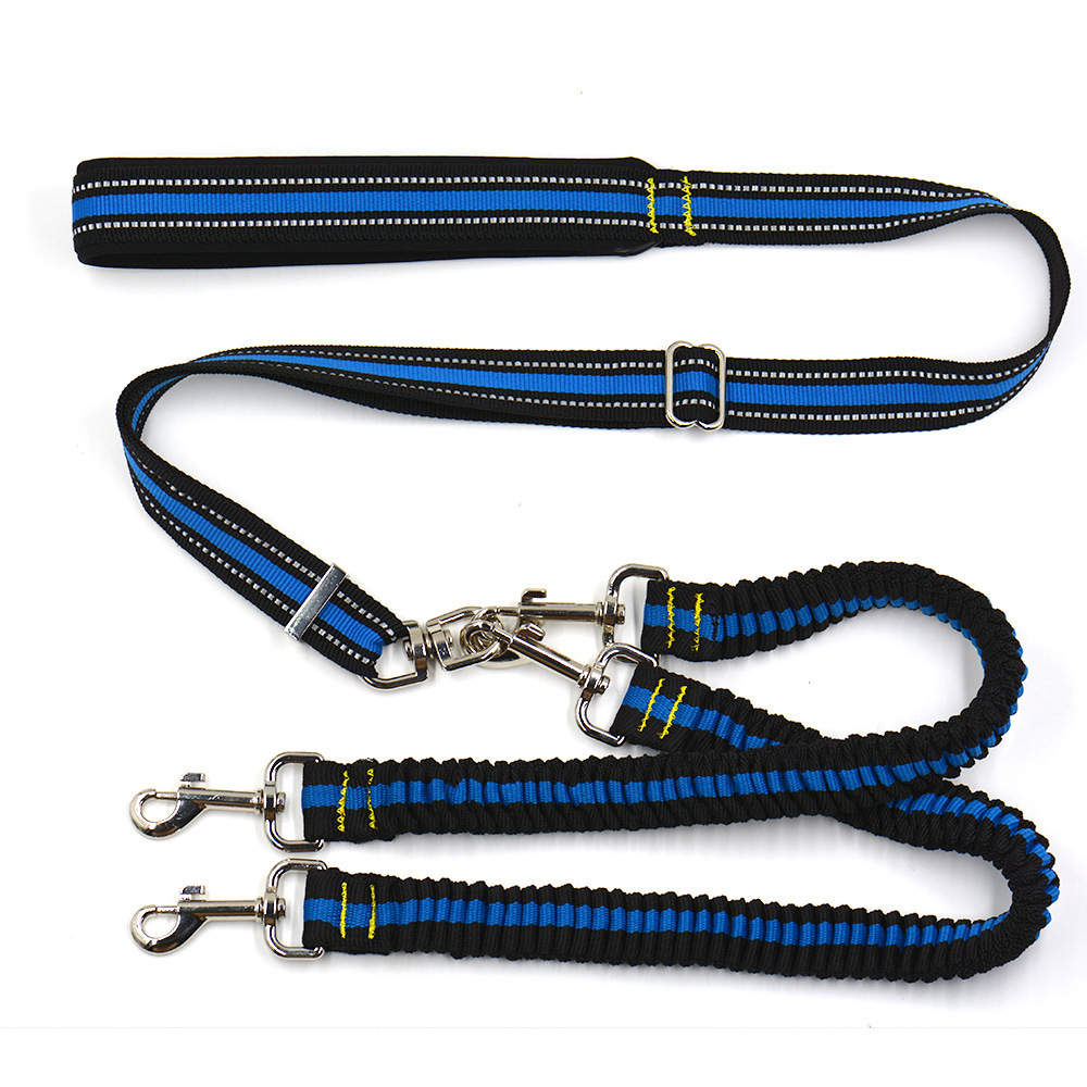 Pet Supplies Pet Adjustable Leash, Dog Leash, Double-headed One-to-two Nylon Leash - Image 7