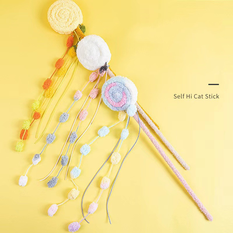 Funny Cat Velvet Lollipop Shape Cat Toy - Image 5