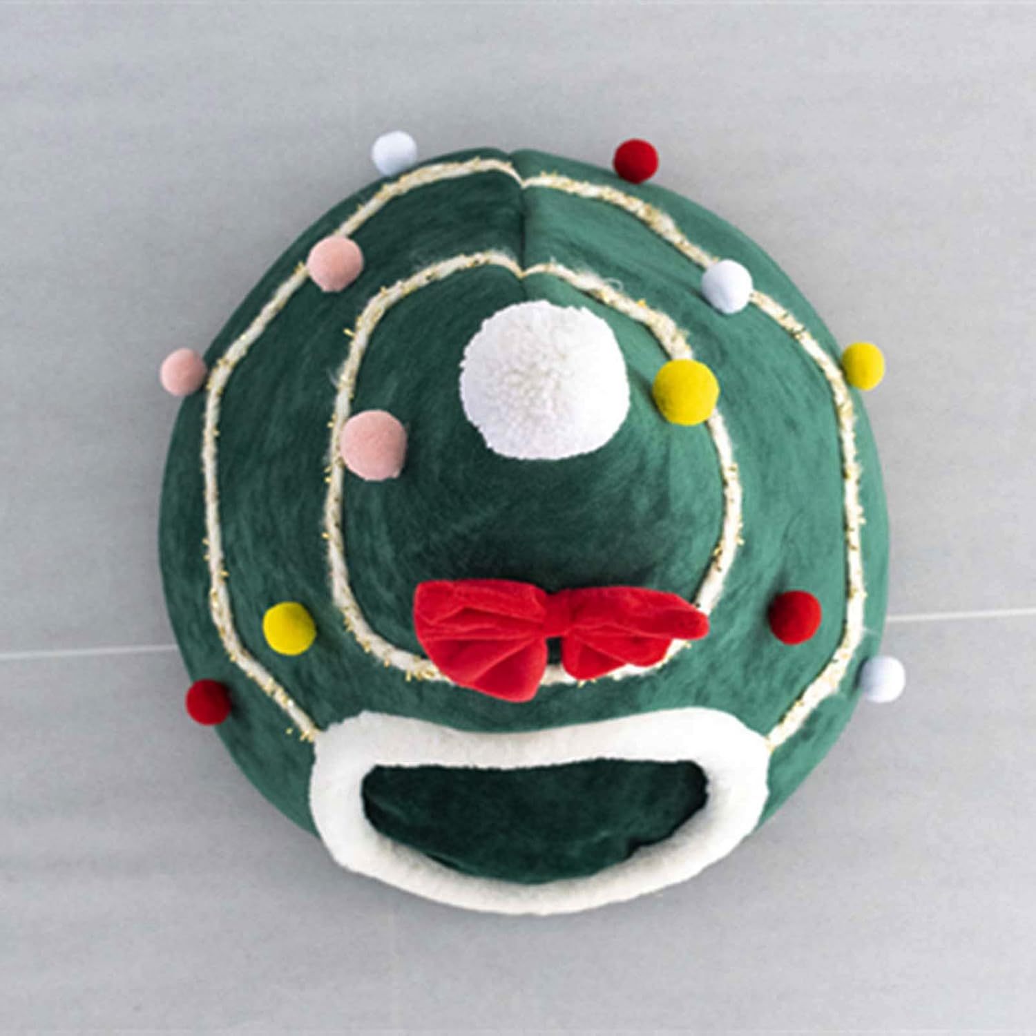 Christmas Tree Dog House Cozy Pet Cave Dog Sleeping Bed Pet Dog Tent With Removable Cushion Dog Bed For Dogs Cats - Image 2