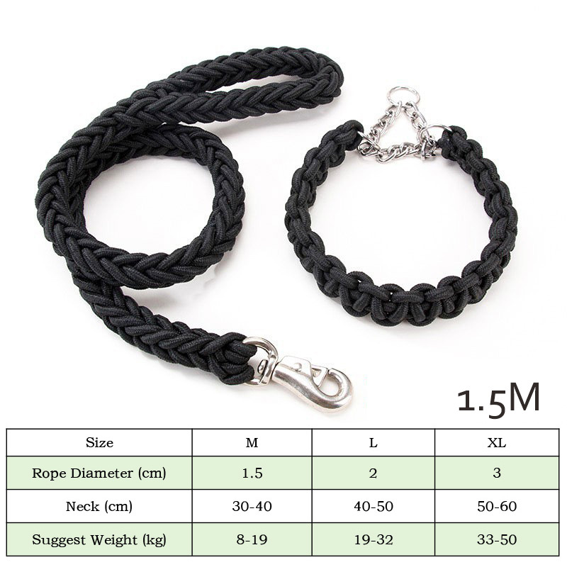 Dog Collars And Belt Covers, Heavy-duty Nylon Braided Ropes, For Training And Walking Leashes Of Small, Medium And Large Dogs - Image 6