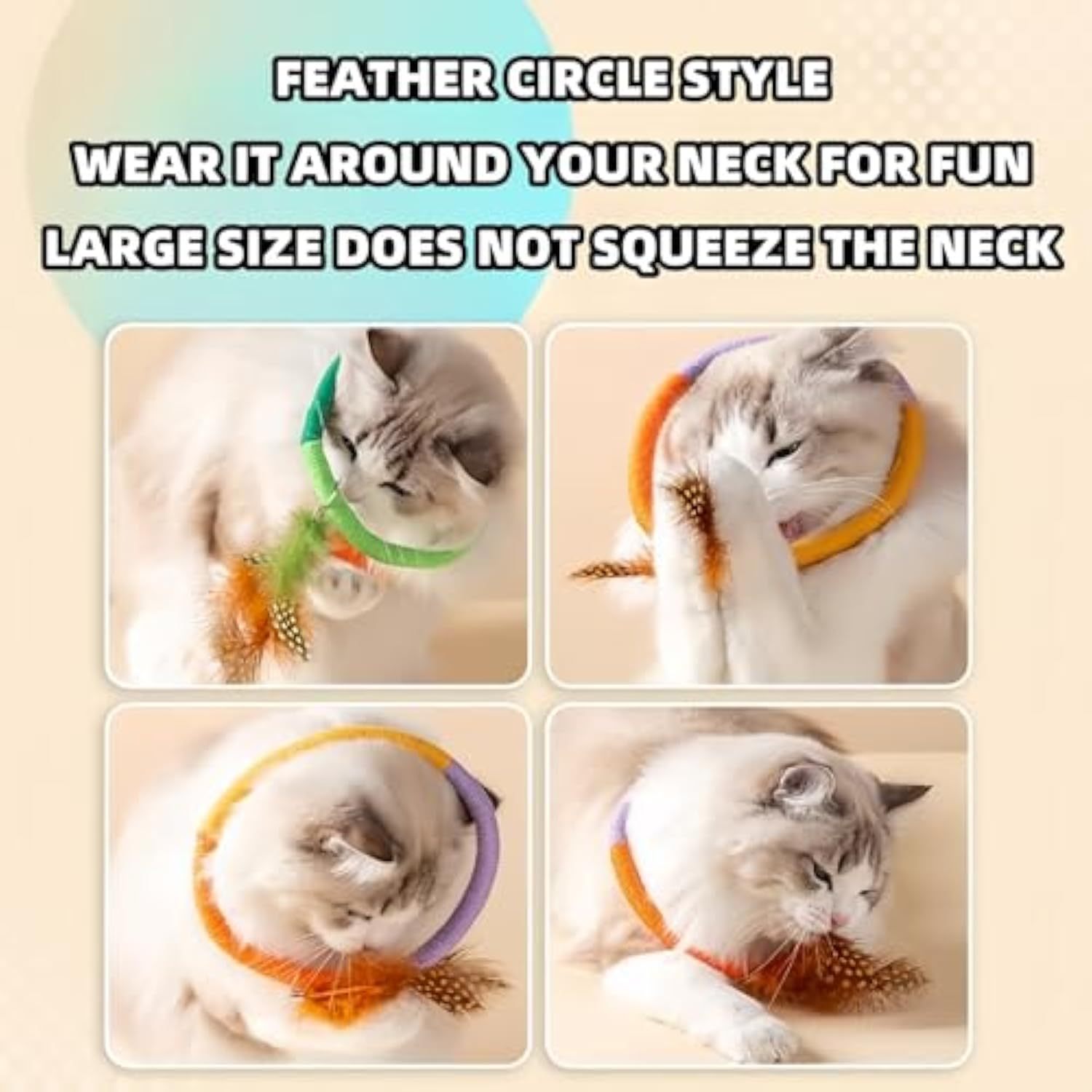 Cotton Rope Cat Toys Catnip Toys With Feather Safe Teeth Cleaning Chew Toy For Cats Interactive Cat Kicker Toys Cat Toys For Bored Indoor Cats And Kittens - Image 5
