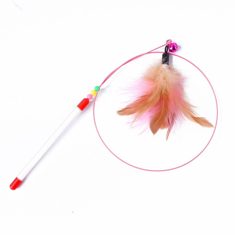 Teasing Cat Stick Pet Supplies Toys Feather Bells Wire Toys - Image 4