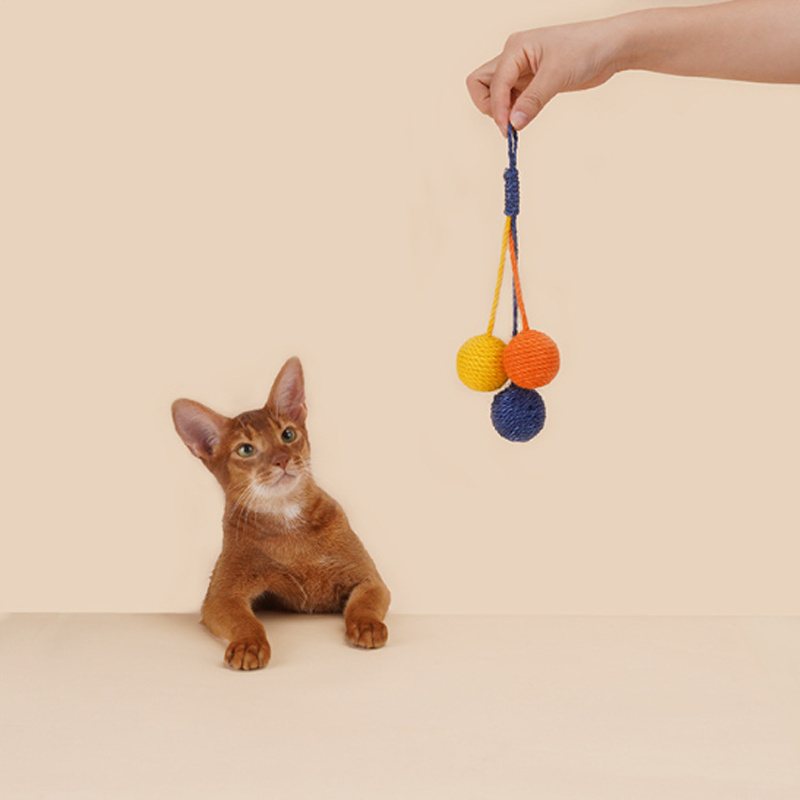 Cat Toy Cat Teaser Stick Bite Resistant Catnip Ball Cat Toy Set Cat Toy Self-hi Kitten Pet - Image 8
