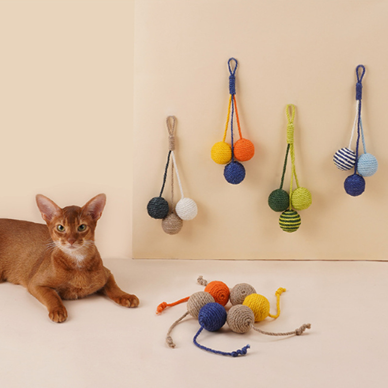 Cat Toy Cat Teaser Stick Bite Resistant Catnip Ball Cat Toy Set Cat Toy Self-hi Kitten Pet - Image 9