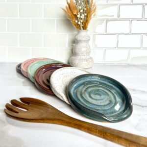Ceramic Speckled Spoon Rest