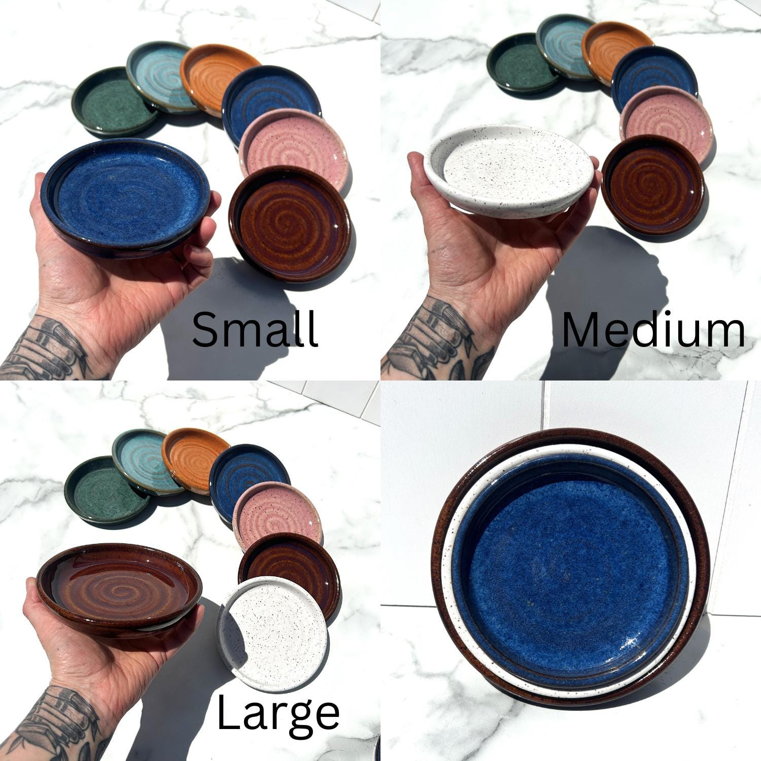 Ceramic Shallow Pet Bowl: Kitten, Cat, Puppy Food Dish - Image 3