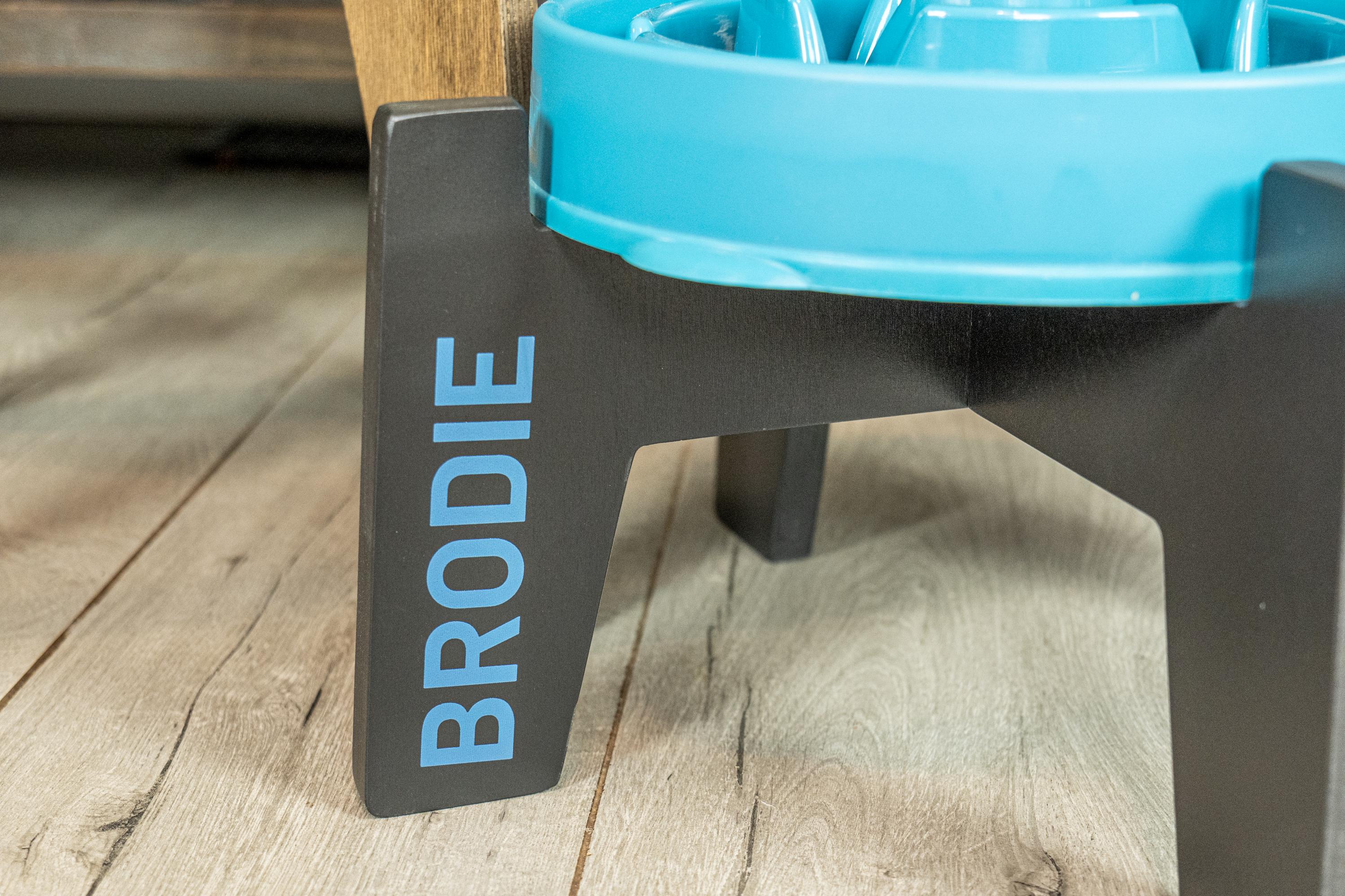 Personalized Wooden Dog Bowl Stand – Slow Feeder Compatible - Image 3