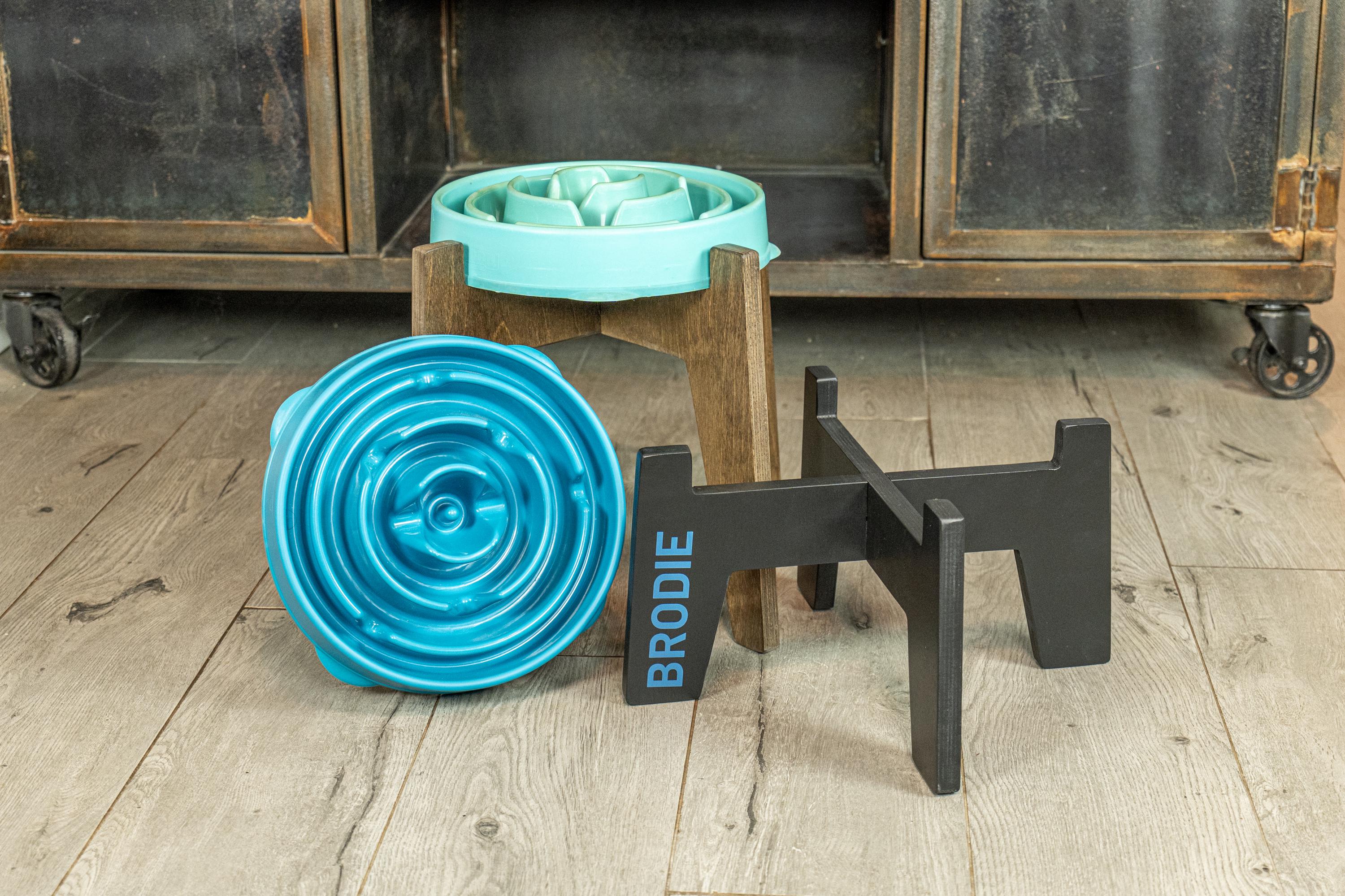 Personalized Wooden Dog Bowl Stand – Slow Feeder Compatible - Image 8