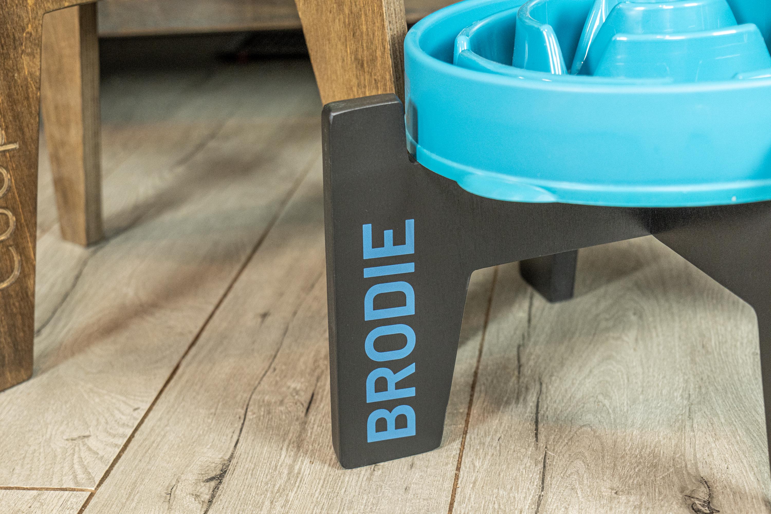 Personalized Wooden Dog Bowl Stand – Slow Feeder Compatible - Image 10
