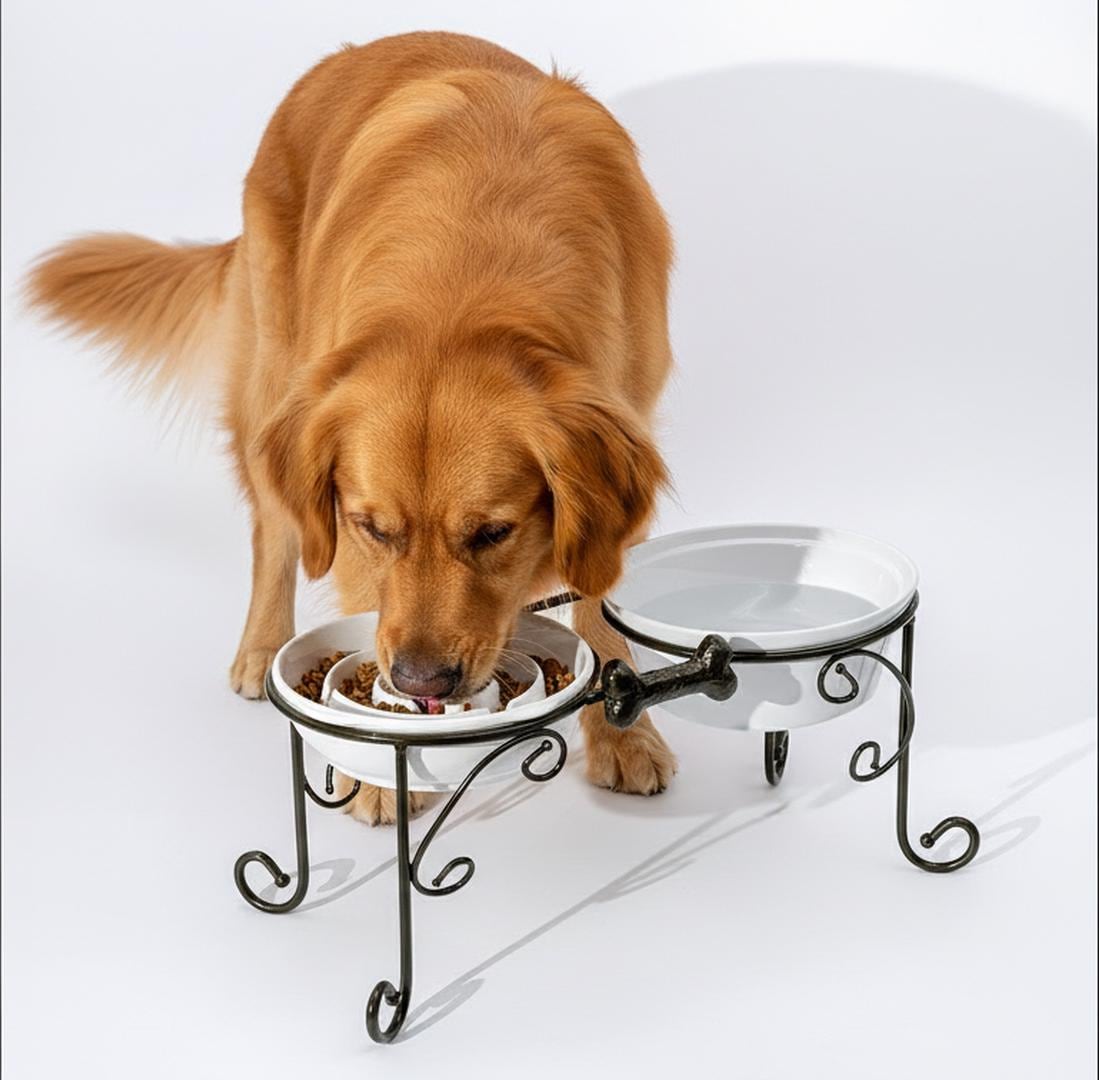 Elevated Double Bowl Feeder for Medium and Large Dogs - Image 2