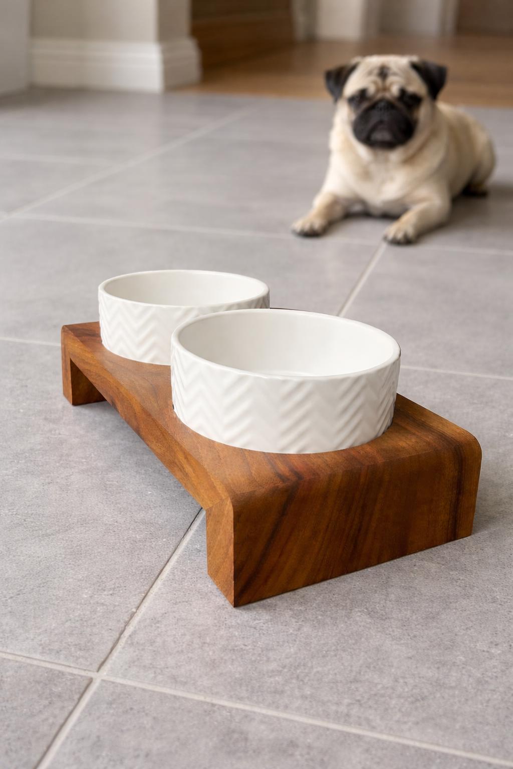 Wooden Dog Bowl Stand,Raised Dog Feeder,Custom Dog Bowl,Walnut Feeding Stands,Large Dog Bowl,Elevated Dog Bowls,Wood Pet Feeder - Image 7