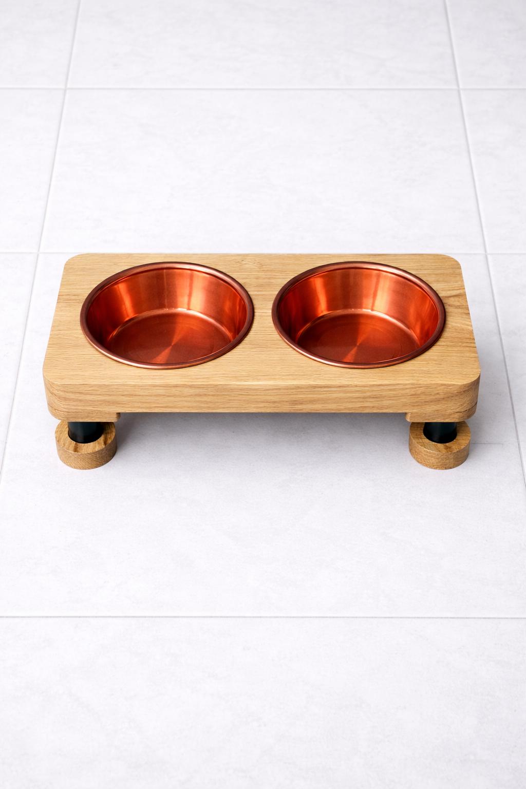 Elevated Cat Bowl,Cat Bowl Stand, Elevated Cat Feeder, Solid Wood Cat Feeding Station, Raised Cat Food Bowl, Modern Pet Furniture - Image 7