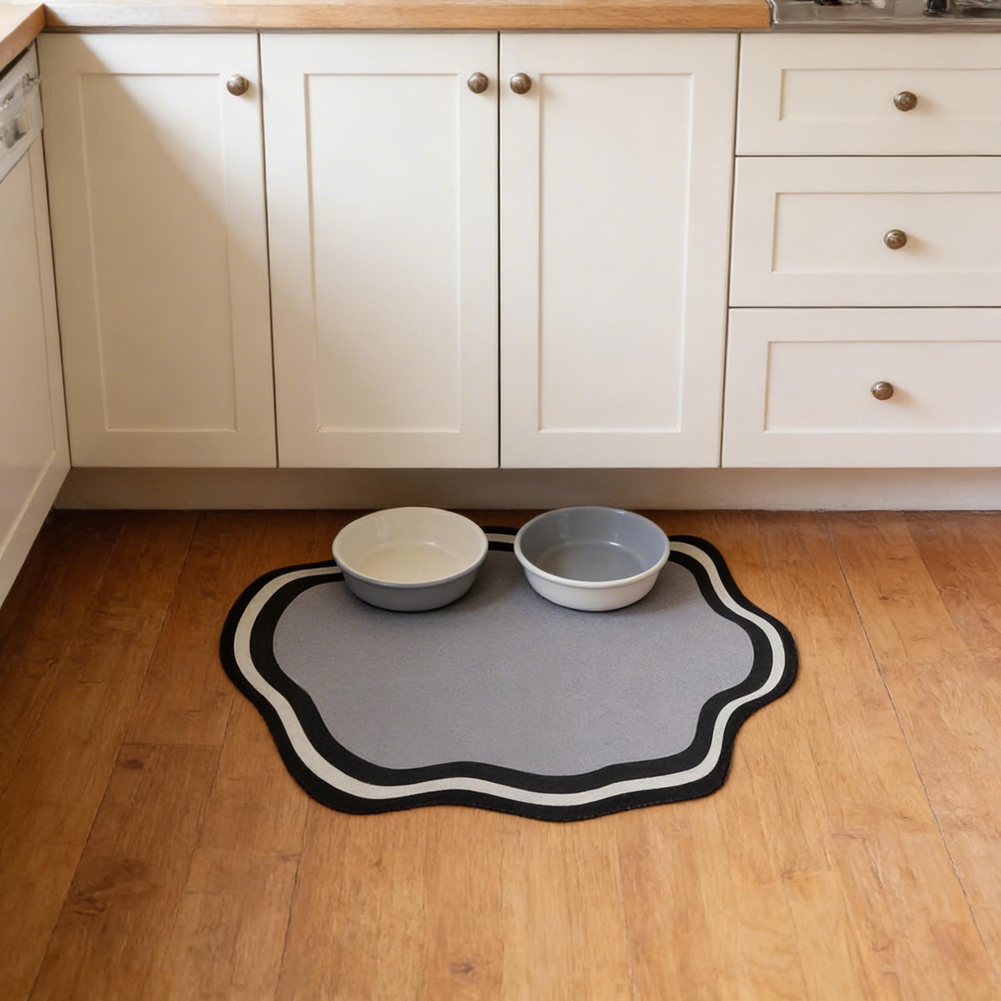 Cloud Shape Pet Feeding Pad, Diatomaceous Earth Cat Dog Bowl Placemat, Waterproof Non Slip - Image 3