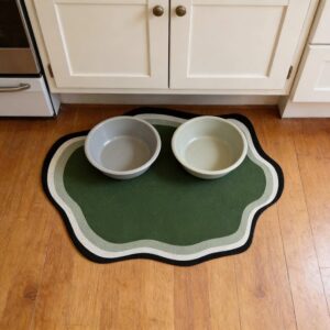 Cloud Shape Pet Feeding Pad, Diatomaceous Earth Cat Dog Bowl Placemat, Waterproof Non Slip