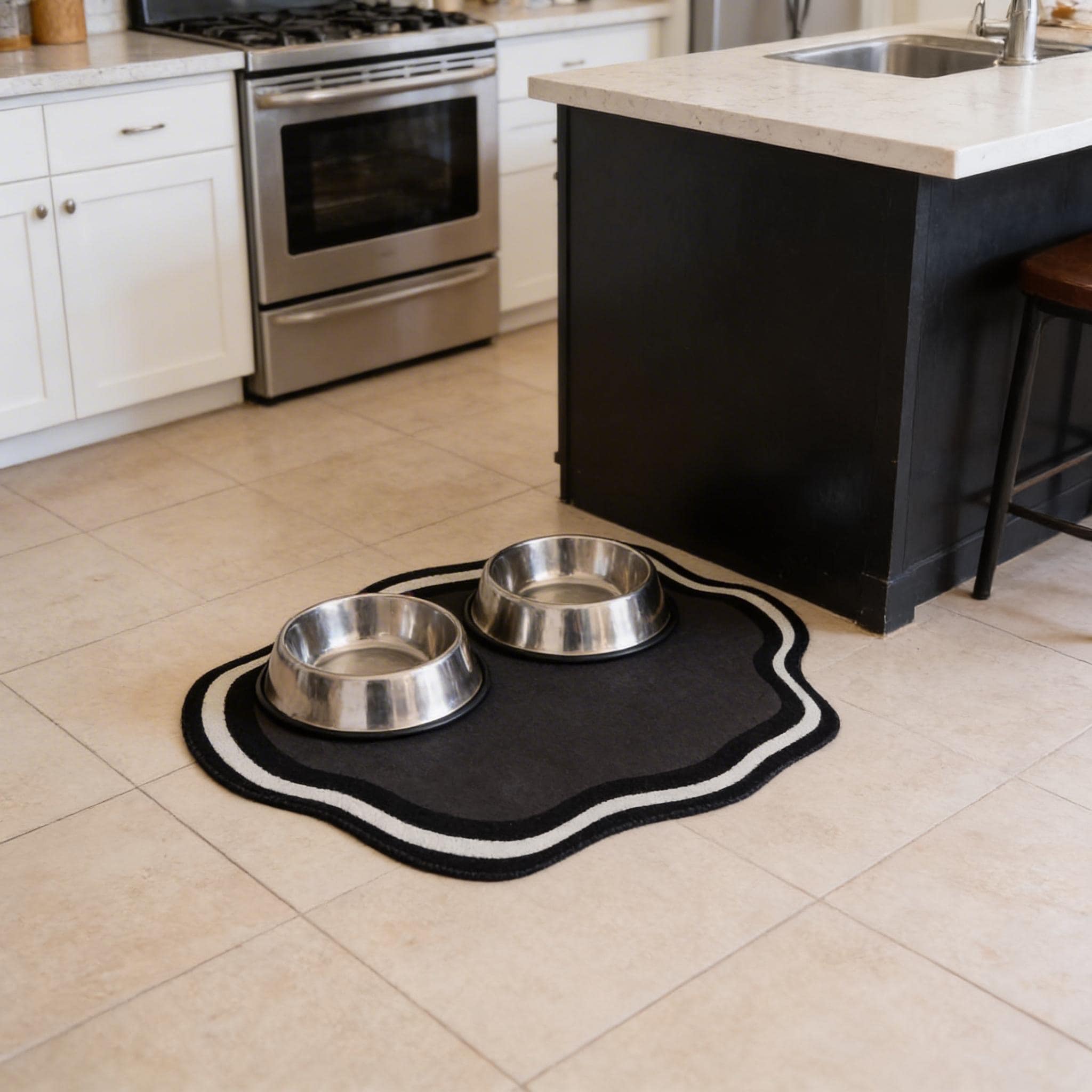 Cloud Shape Pet Feeding Pad, Diatomaceous Earth Cat Dog Bowl Placemat, Waterproof Non Slip - Image 9