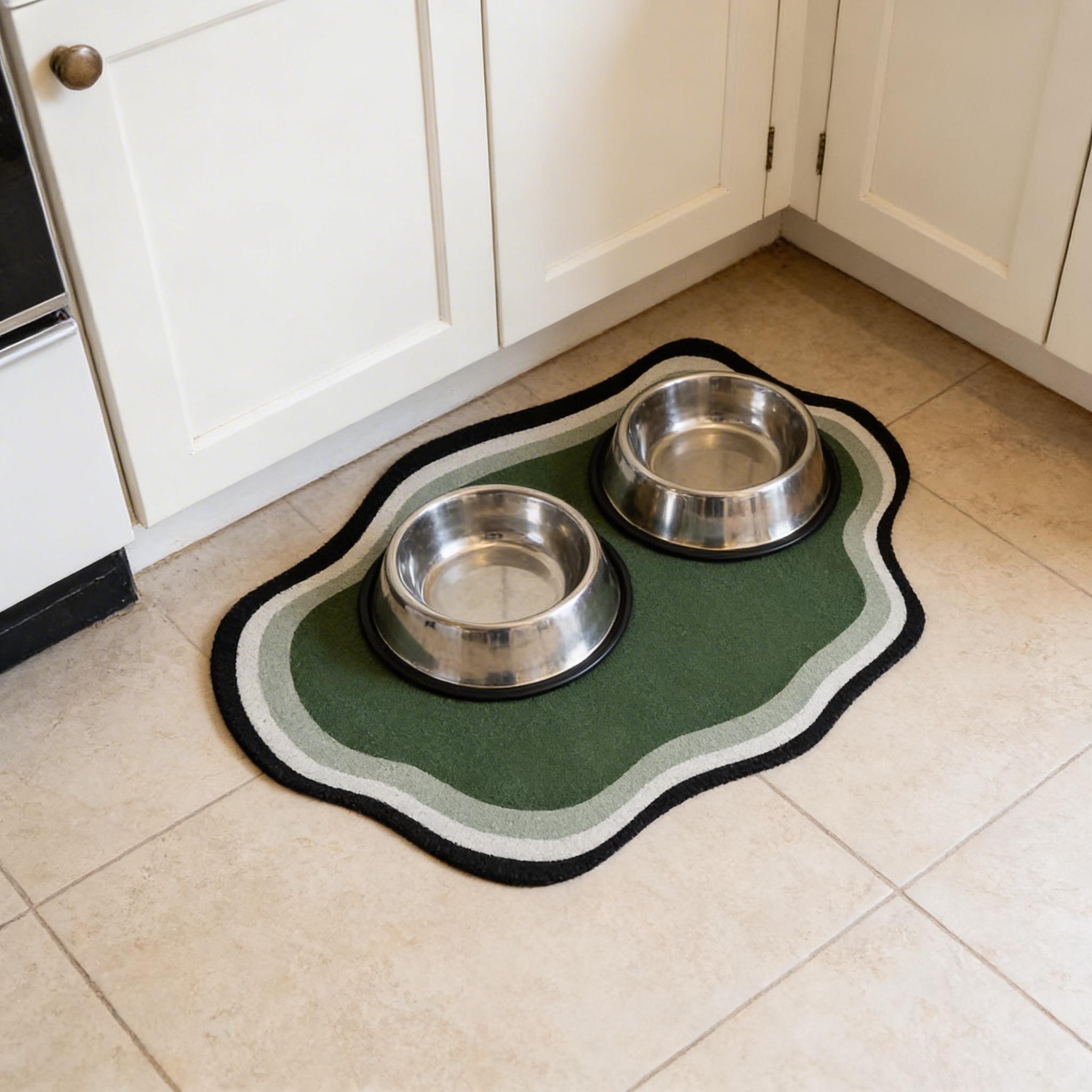 Cloud Shape Pet Feeding Pad, Diatomaceous Earth Cat Dog Bowl Placemat, Waterproof Non Slip - Image 10