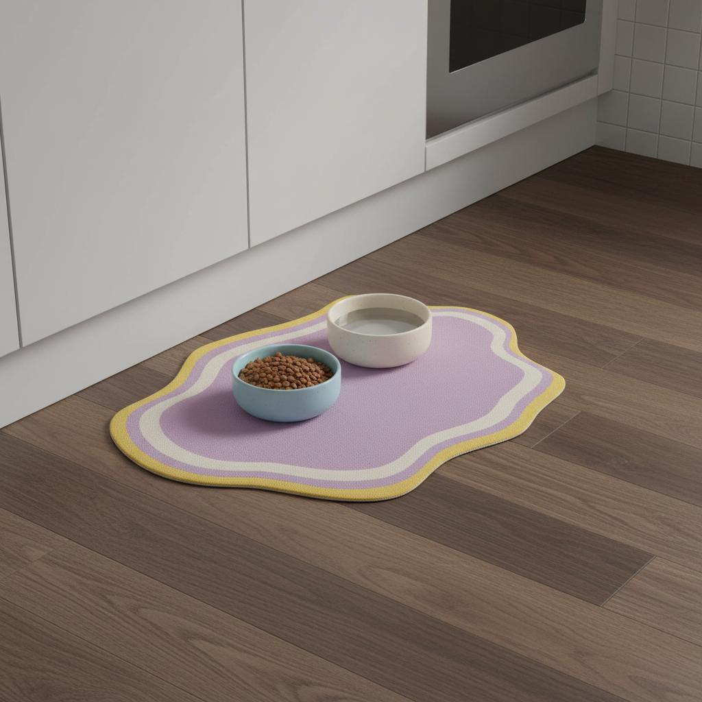 Cloud Shape Pet Feeding Pad, Diatomaceous Earth Cat Dog Bowl Placemat, Waterproof Non Slip - Image 12