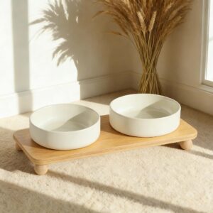 Perfect Lovers, Ceramic Pet Bowl, Unique Dog Feeder & Cat Dish, Stylish and Durable Feeding Bowl for Cats - Dogs