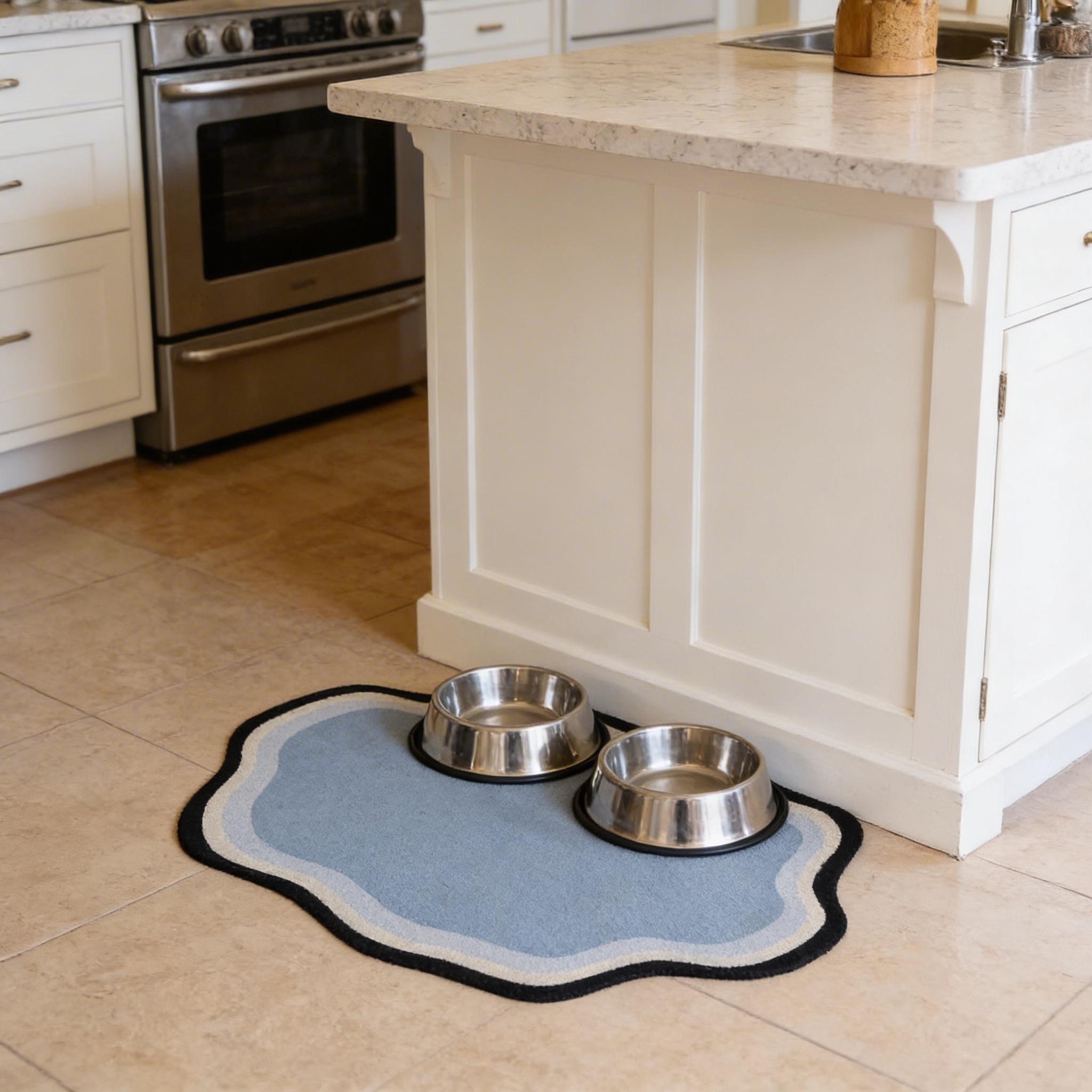 Cloud Shape Pet Feeding Pad, Diatomaceous Earth Cat Dog Bowl Placemat, Waterproof Non Slip - Image 7