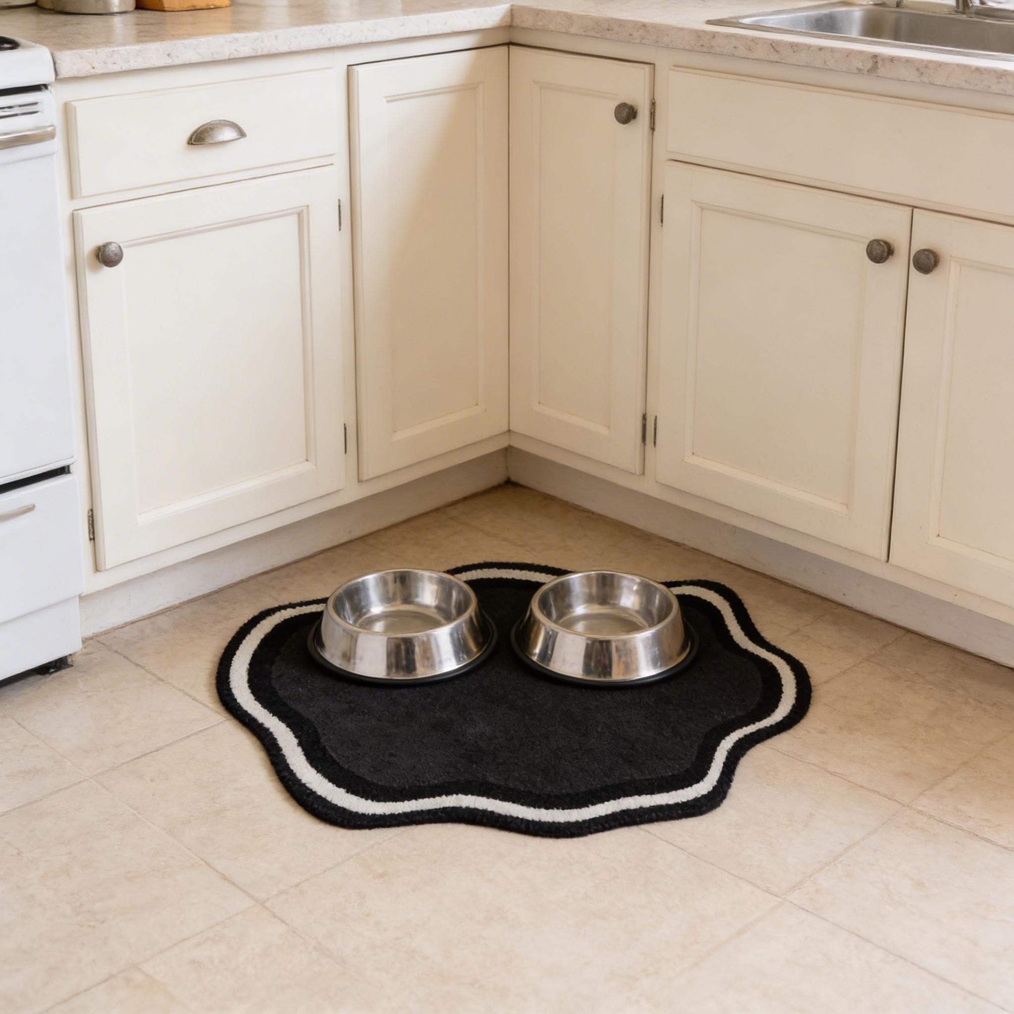 Cloud Shape Pet Feeding Pad, Diatomaceous Earth Cat Dog Bowl Placemat, Waterproof Non Slip - Image 5