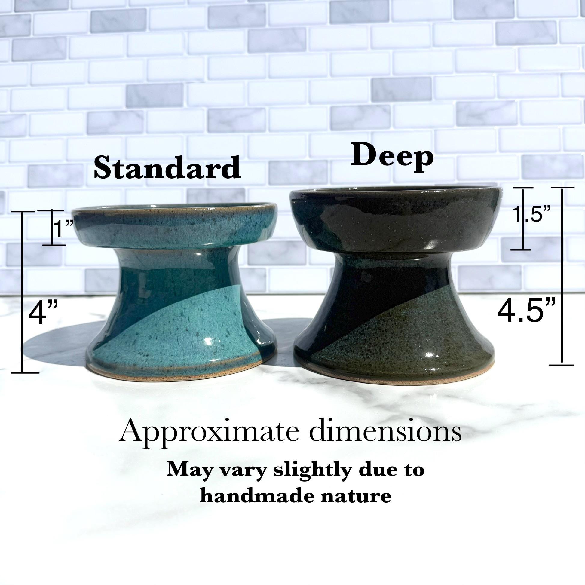 Ceramic Pedestal Pet Bowl: Whisker-Friendly, Non-Tip - Image 2