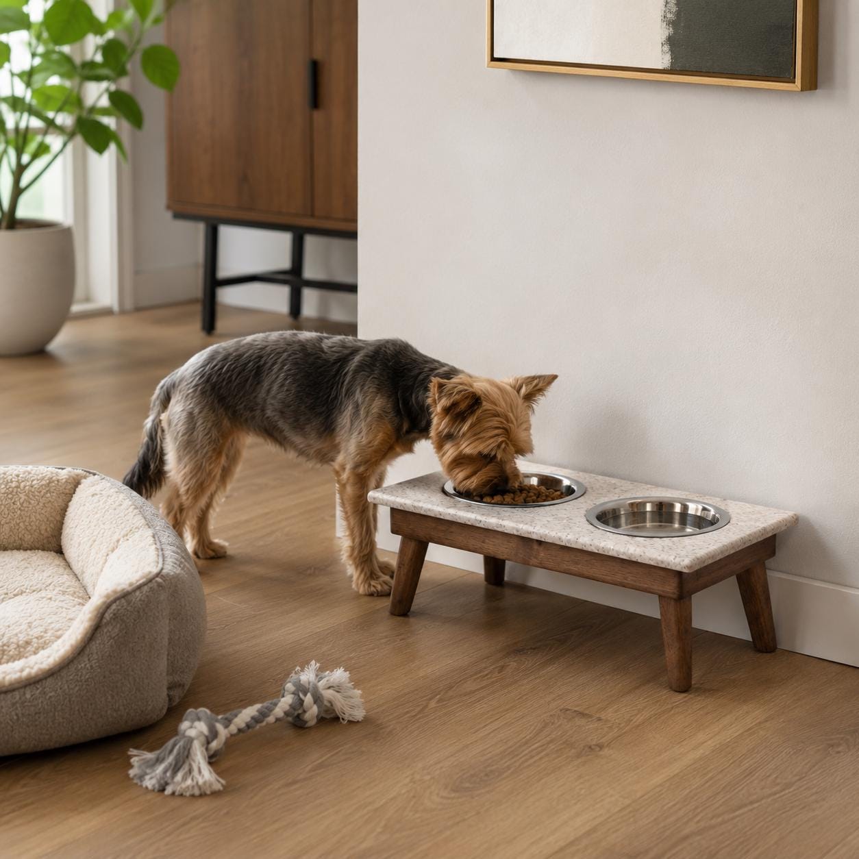Addison Double Bowl Diner – Elevated Dog Stand with Dual Stainless Steel Bowls, Raised Pet Feeding Station - Image 11