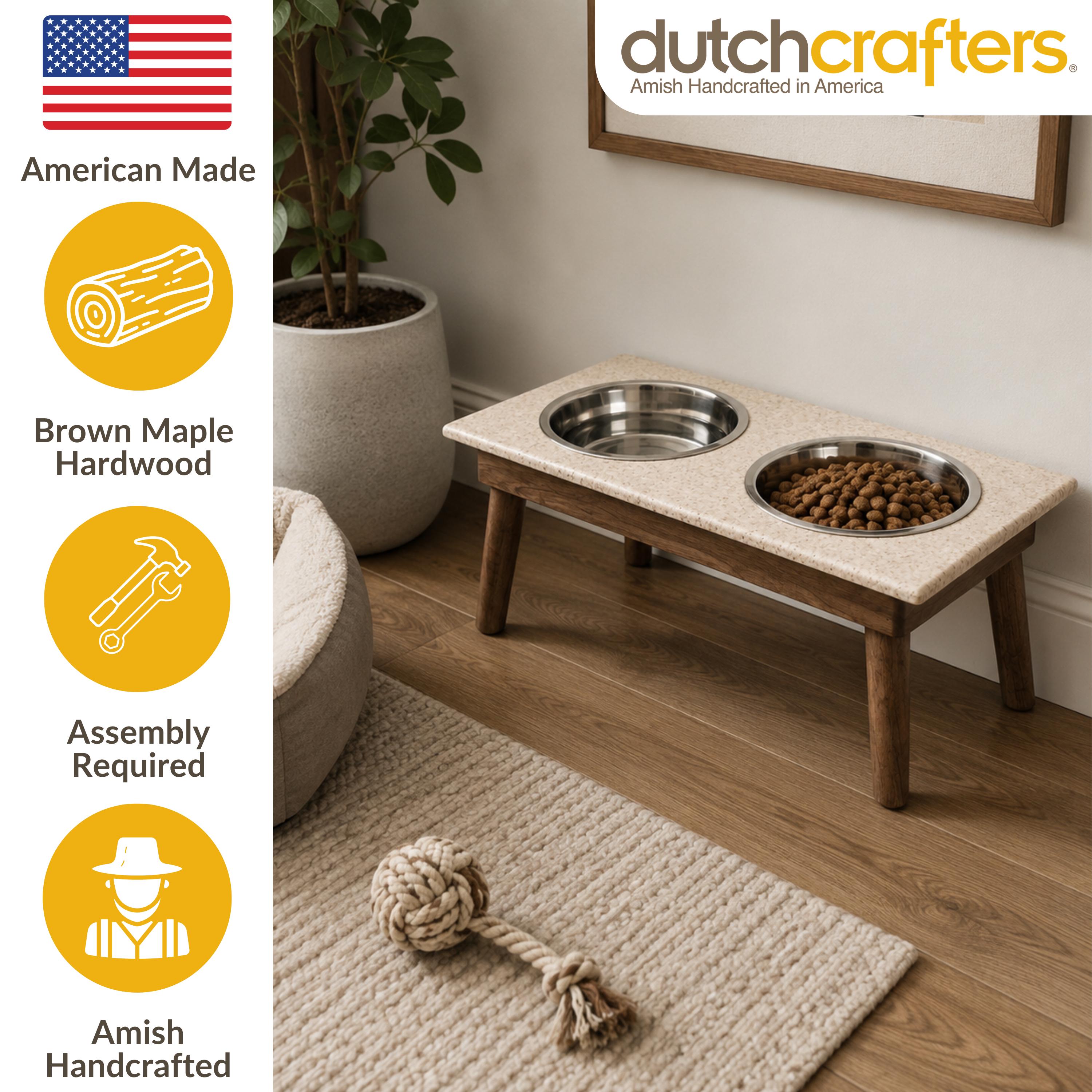 Addison Double Bowl Diner – Elevated Dog Stand with Dual Stainless Steel Bowls, Raised Pet Feeding Station - Image 2