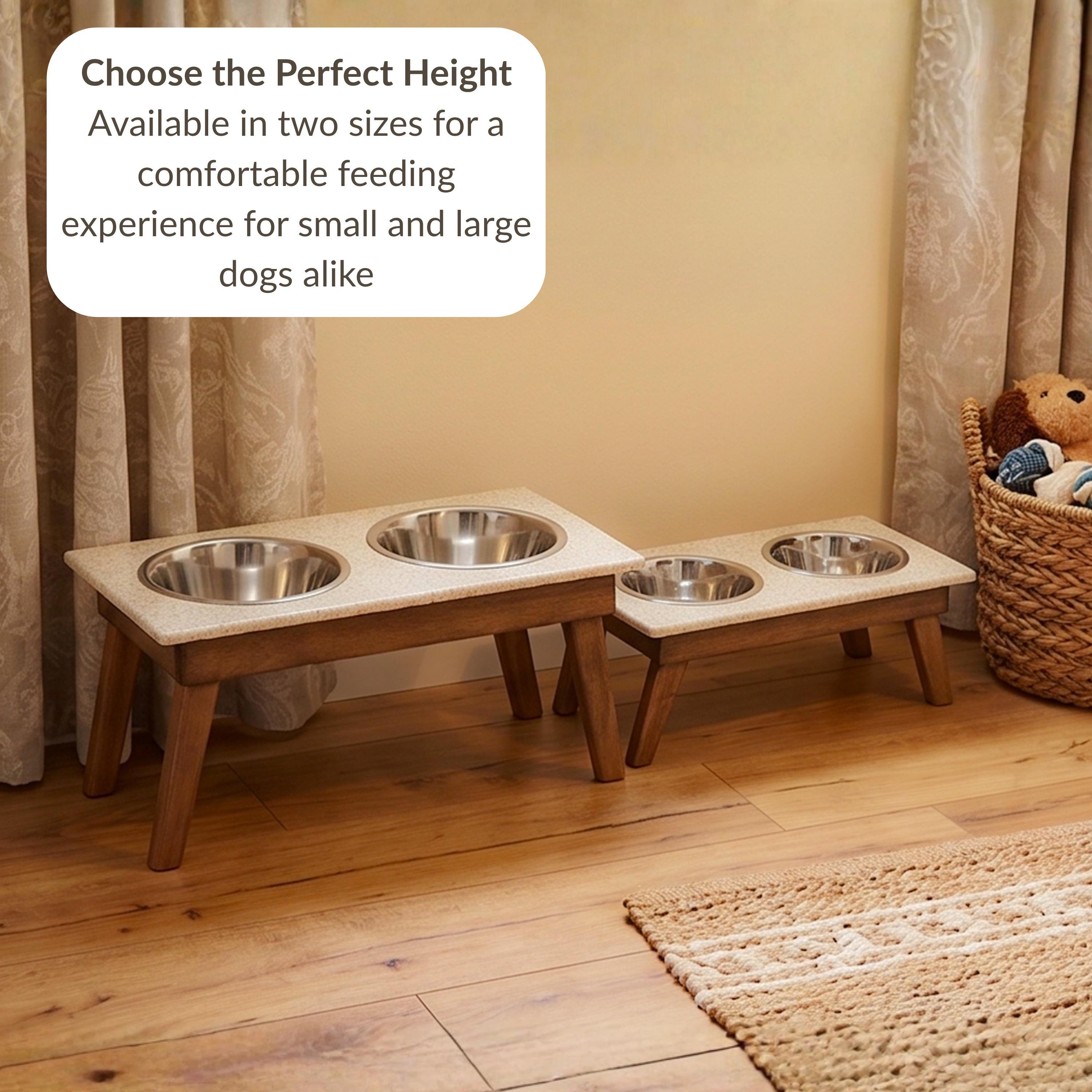 Addison Double Bowl Diner – Elevated Dog Stand with Dual Stainless Steel Bowls, Raised Pet Feeding Station - Image 9