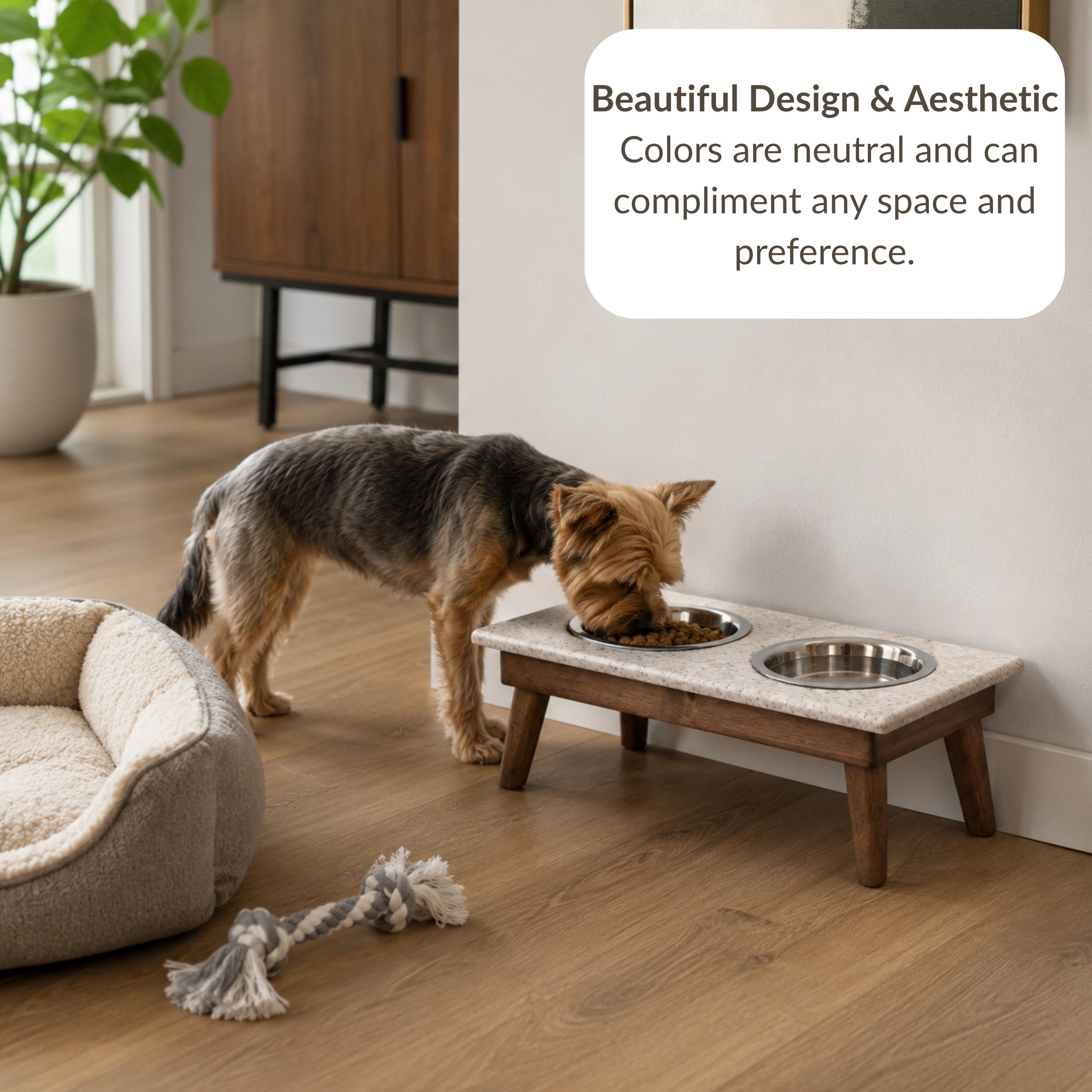Addison Double Bowl Diner – Elevated Dog Stand with Dual Stainless Steel Bowls, Raised Pet Feeding Station - Image 7