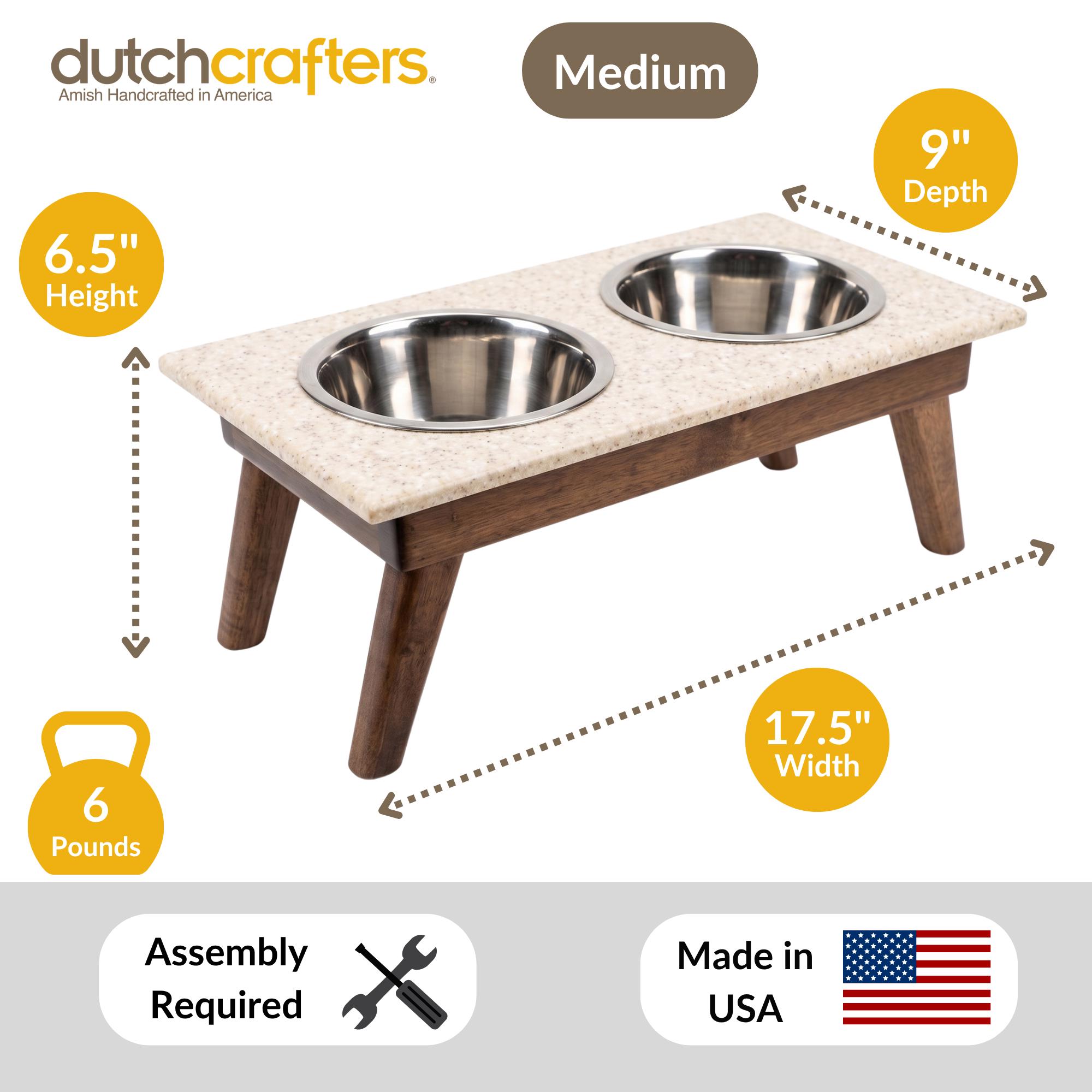 Addison Double Bowl Diner – Elevated Dog Stand with Dual Stainless Steel Bowls, Raised Pet Feeding Station - Image 5
