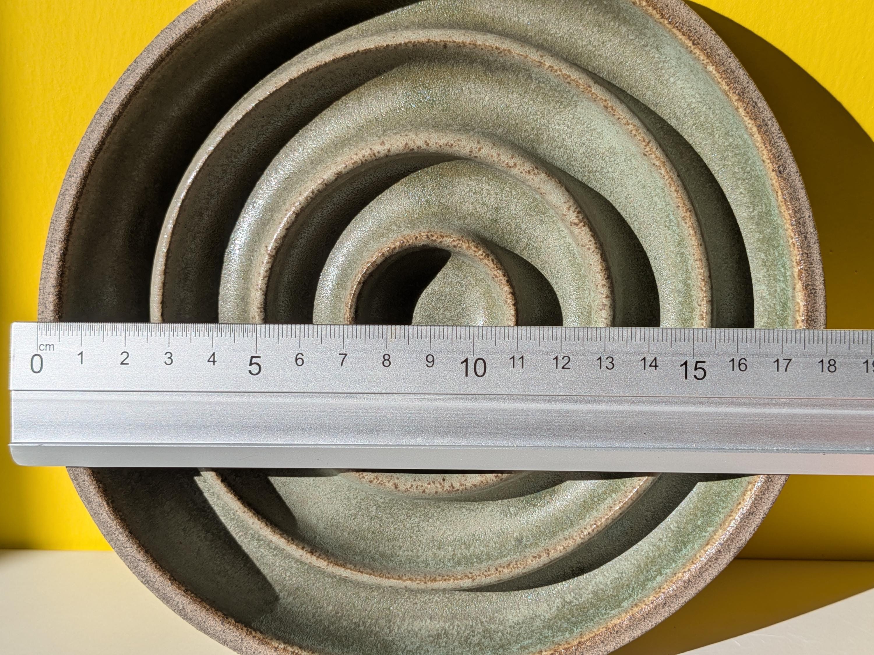 Ceramic Slow Feeder for Cats & Small Dogs – Bowl in Soft Green - Grey Clay – For Relaxed Eating – Gift Pet Owners - Image 7